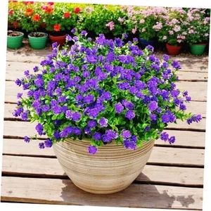 20 Bundles Artificial Flowers for Outdoors, UV Resistant Fake Plants with Faux - Picture 1 of 7