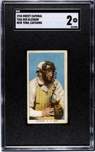 1909-11 T206 - Red Kleinow - Yankees Variation - Sweet Cap 350/30 - SGC 2 GOOD - Bild 1 von 2