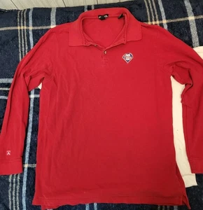 Philadelphia Phillies Antigua Collared Shirt Mens Large Red LongSleeve See Pics! - Picture 1 of 6