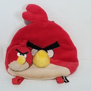 Angry Birds ROT - weicher Plüschrucksack 14 Zoll Kinder Jugendliche + 5 Zoll Plüschtier - Bild 1 von 15