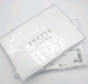 Frette Single Ajour Standard Shams Milk Set of 2 Shams New GL025024 - Picture 1 of 7