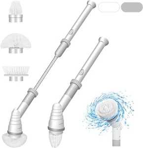 Electric Spin Scrubber, Shower Scrubber with Long Handle, Power Scrubber Brus... - Picture 1 of 7