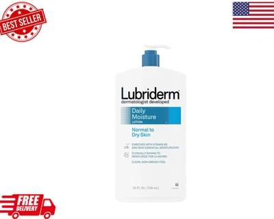 Lubriderm Daily Moisture Hydrating Body and Hand Lotion To Help Moisturize Dr... - Image 1 of 4