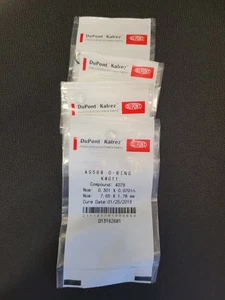 (CANTIDAD 4) DuPont Kalrez AS568 JUNTA TÓRICA K #011 - Compuesto 4079 - Sellado Nuevo en Paquete - Imagen 1 de 2