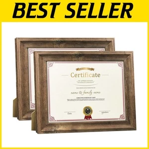 Chic 2-Pack 8.5 x 11 Rustic Document Frames - Gifts for Special Occasions - Picture 1 of 9