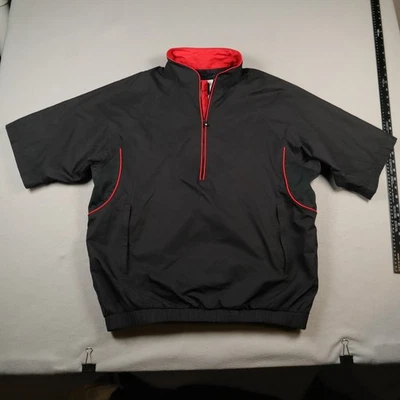 FootJoy DryJoys Tour Collection Rain Shirt Jacket Mens Medium Black Short Sleeve - Image 1 of 4