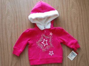 Sweatjacke~Neu~USA~Oshkosh~62-68-Mädchen~Babyjacke~Übergangsjacke~pink~Amerika~  - Bild 1 von 1