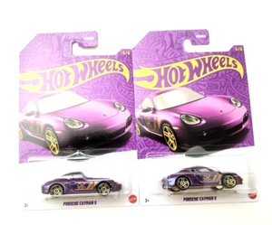 Hot Wheels Porsche Cayman S #5 2025 Pearl & Chrome 57th Anniversary Mix 2 -2pcs - Picture 1 of 2