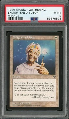 1996 Magic the Gathering MTG Mirage Enlightened Tutor PSA 9 Mint EDH Legacy - Image 1 of 2