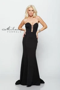 Authentic Milano Formals E2102-Color: Black-Size 12- Mother of the Bride - Picture 1 of 2