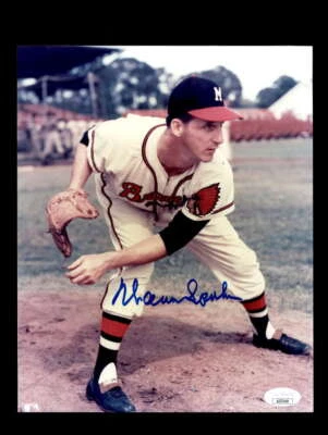 Warren Spahn  JSA Certed Signed  8x10 Photograph Autographed Braves - Image 1 of 3