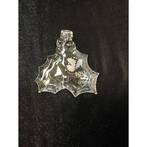 Orrefors Kristall Weihnachtsschmuck Vintage Mistelzweig 1990 - Bild 1 von 2