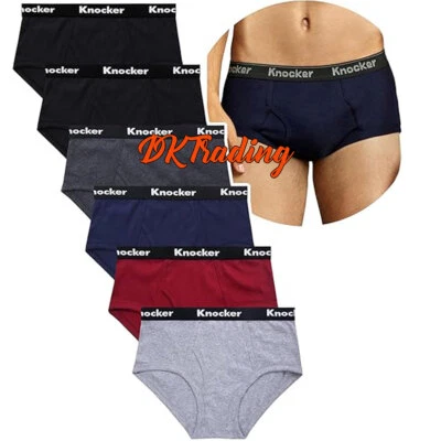 3-6 Pack Men Classic Briefs 100% Cotton Brief Fit Underwear Solid Colors S-XL - Image 1 of 4