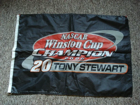 Tony Stewart Winston Cup Champion flag 2002 Cover