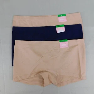 3 Pair LOT Jenni Jennifer Moore Seamless Boyshort Panties - 7, Large #9019 - Picture 1 of 9