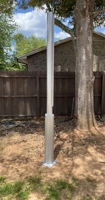 复古铝制路灯杆 10 英尺高现代城市 — 第 1/4 张图片