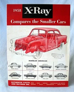 Vintage 1958 Car Magazine X Ray Comparing Small Cars - Rambler American - Bild 1 von 7