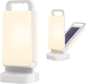 CAMPING SOLAR LANTERN 4400mAh Rechargeable Light 2-in-1 W/USB Charging LEPWINGS - Picture 1 of 7