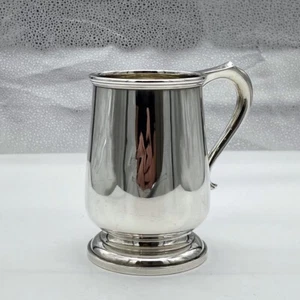 Sterling Silver Pint Mug Birmingham 1929 A & J Zimmerman Ltd - Picture 1 of 10