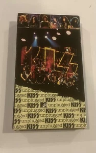 KISS MTV Unplugged VHS 1996 Rock Gene Simmons Paul Stanley Ace Frehley w/ Insert - Imagen 1 de 7