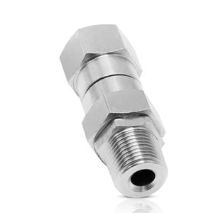 Idropulitrice Girevole 3/8 in NPT Raccordo Filettato Maschio Acciaio Inox 4500 PSI - Foto 1 di 12
