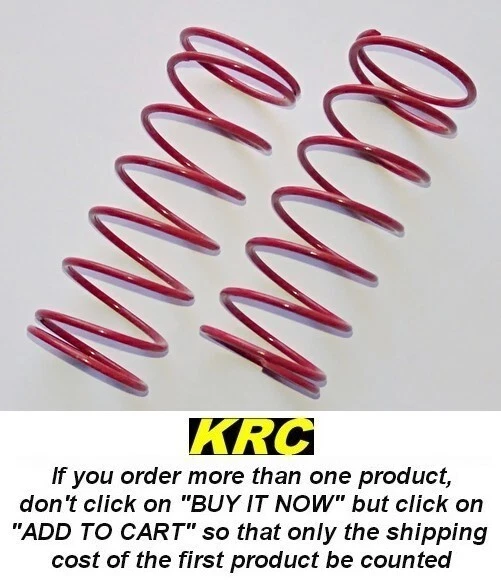 LOSA5450 - LOSI 8IGHT/2.0 FRONT RED SHOCK SPRINGS 4.1 LBS RATE (SUPER SOFT) (2) - Photo 1/1