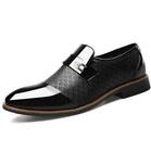 Mens Faux Leather Slip On Loafers Formal Office Dress Casual Shoes