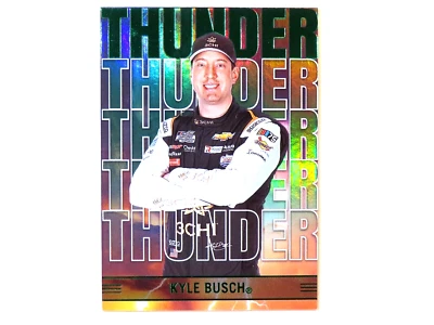 2023 Panini Chronicles Nascar Racing Kyle Busch Thunder Green Insert Card #5 - Image 1 of 2