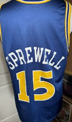 Camiseta deportiva vintage Champion Golden State Warriors Latrell Sprewell para hombre 44 Foto 1 de 4