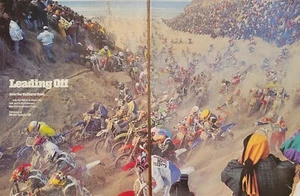 1998 VINTAGE 2 PG SI MAGAZINE PHOTO - ENDURANCE BIKE RACE IN FRANCE 900 BIKES - Picture 1 of 1
