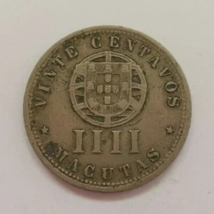 Moneda Angola 4 Macutas 1927 - Picture 1 of 2