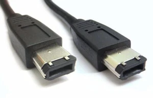 5m FireWire 6 Pin to 6 Pin Cable IEEE 1394 6P-6P Male-Male 6M/6M up to 400Mbps - Photo 1/3