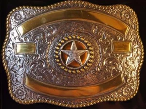 Hebilla de cinturón Crumrine Western Rectangle Texas Star 3807244 - Imagen 1 de 4