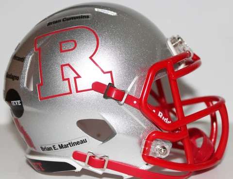 2021 Rutgers Scarlet Knights Riddell Mini Helmet vs Syracuse 9/11 Cover