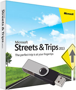 Microsoft Streets and Trips 2013 Maps Mapping America Media 5PCs