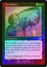 Mind Slash FOIL Nemesis HEAVILY PLD Black Uncommon MAGIC GATHERING CARD ABUGames