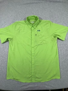 Camisa Under Armor Drift Tide Para Hombre Extra Grande Verde Suelto Heatgear Ventilada - Imagen 1 de 7