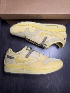 Nike Air Max 1 Travis Scott Cactus Jack Saturn Gold DO9392-700 Uomo UK 12 - Foto 1 di 12