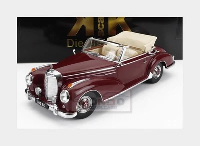 1:18 KK SCALE Mercedes 300Sc W188 Cabrio Dark Red 1957 KKDC180942 - Immagine 1 di 2