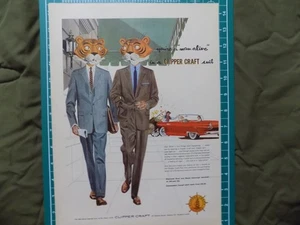 1956 PRINT AD CLIPPERCRAFT SUITS THING START HAPPENING - Picture 1 of 1