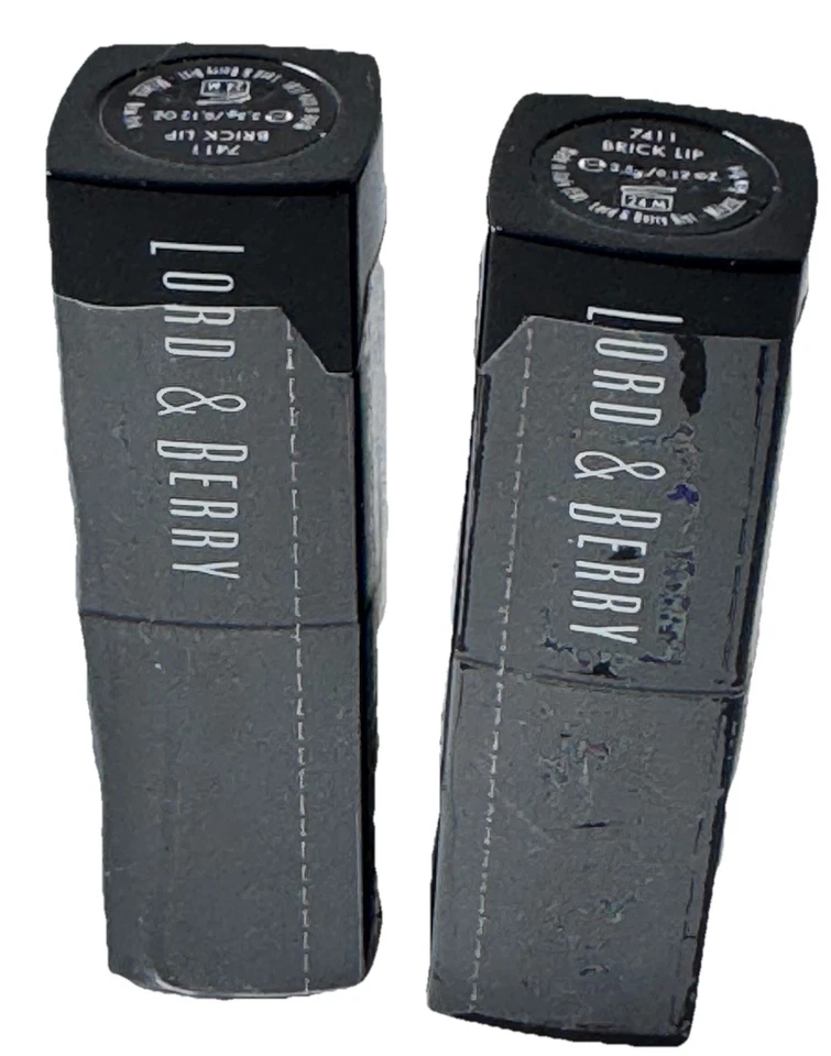 Lápiz labial Lord & Berry Intensity 7411 LABIO LADRILLO 2 X 0,12 oz NUEVO SELLADO 2 piezas Foto 1 de 3