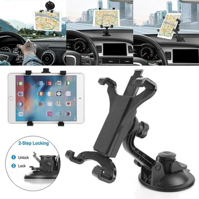 Car Dashboard Windshield Suction Cup Mount Holder Pad for iPad GPS Tablet 7-10" - Image 1 of 4