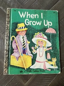 1972 Little Golden Book #578 When I Grow Up c1968 39c 3rd Printing - Foto 1 di 9