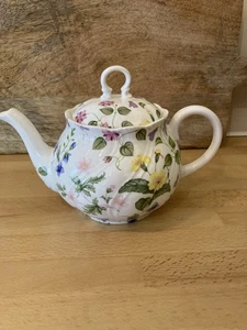 Rosina-Queens Teapot - Country Meadow. Fine Bone China. - Picture 1 of 9