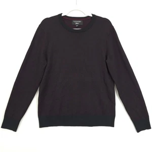 Banana Republic Pullover Herren M Merinowolle Crew Nec italienisches Garn Baruffa burgund - Bild 1 von 8