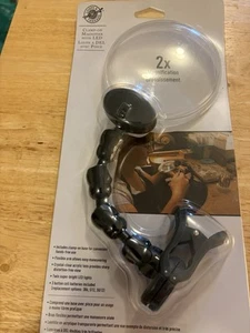 MAGNIFYING Acrylic  CLAMP ON TABLE DESK LAMP LED LIGHT MAGNIFIER Adjustable - Picture 1 of 7