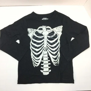Camiseta OshKosh Originals Niños Negra Manga Larga Gráfico Esqueleto Talla 5 - Imagen 1 de 4