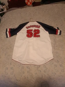 Cleveland Indians CC Sabathia #52 Jersey Large True Fan Sewn On Letters   HOF - Picture 1 of 8