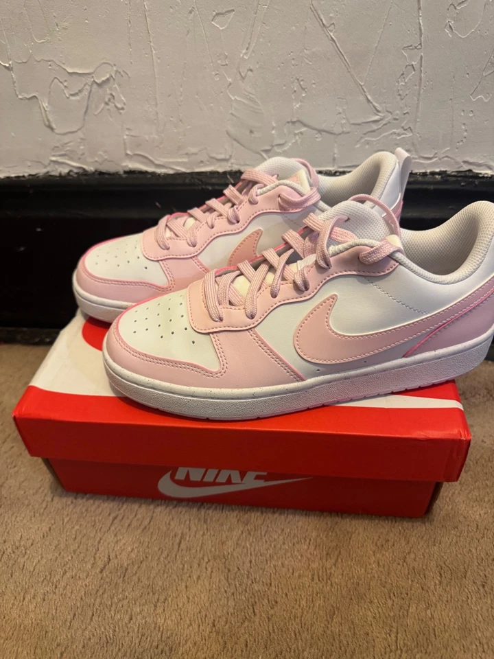 Size 7 (GS) - Nike Court Borough Low Recraft Pink Foam White 2023