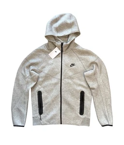 Nike Sportswear Tech Fleece Full-Zip Hoodie Grey FB7921-063 Mens Size Medium NWT - Picture 1 of 12